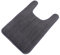 Amosfun Toilettenvorleger Grauer Teppich Badematte Wc-schüssel Matte Badezimmerteppiche Badezimmermatte Schwarze Toilettenmatte Badvorleger Graue Teppiche Sockelmatte Einstellen rutschfest