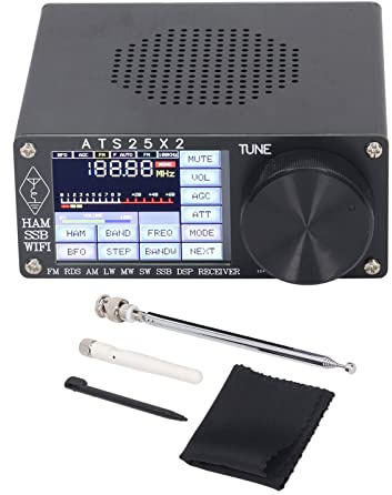 ANKROYU Full Band Radio Receiver, DSP Shortwave Radio Receiver Aluminum Alloy with Spectrum Scanning, Shortwave Radio Receiver for Full Band