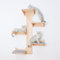 MIUZMORE Cat Wall Shelves, Set of 8-Piece Pine Cat Shelves for Wall, Including Cat Wall Steps and Cat Scratch Mat - Cat Wall Furniture