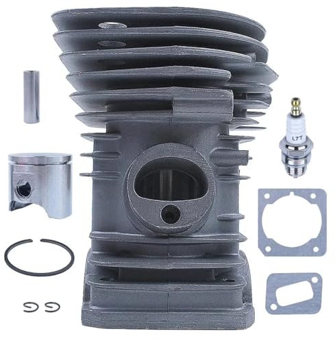 PEGGYLIN Kit pistone Cilindro Placcato da 40 mm Adatto for Husqvarna 340 345 E 350EPA Adatto for Motosega Jonsered CS 2141 2145 2150 503 87 00-76