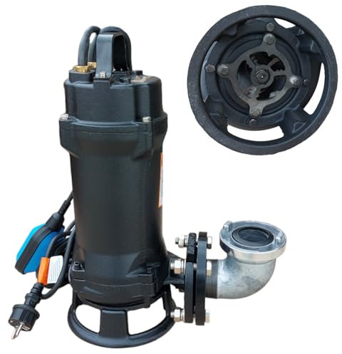 PAG Turbo GmbH® - Industrie Fäkalienpumpe Schmutzwasserpumpe mit Schneidmesser ZWQ1100-1,1kW - 230V - 24000L/h