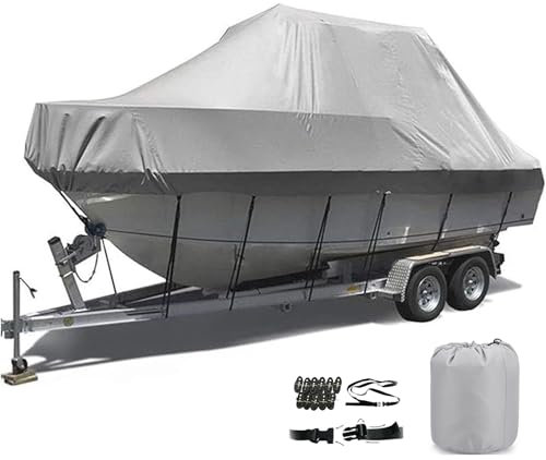 Waterproof Kayak Cover with Zip,Canoe Covers Kayak Covers for Outside Storage Trailerable Kayaks Cover Canoe Cover UV Protection Kayak Paddle Covers Canoe Splash Cover(Gray,16ft)