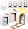 Xaztr 6 Pack Tall Cake Boxes with Window and Cake Boards, 2 Sizes White Cake Carrier, Tiered Layer Tier Cake Boxes, Large Cake Box