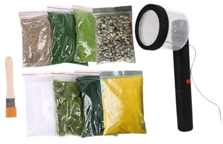 F Fityle Machine de Flocage Statique pour Modèle de Train, Flocage pour Boîte à