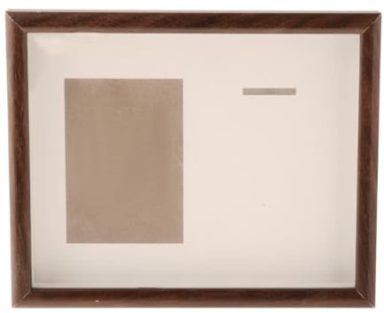 Kuntesetty Holzrahmen für Medaillenaufbewahrung mit klarem Fenster, geeignet für Sportabzeichen und Bilder, Walnut Color 10inch