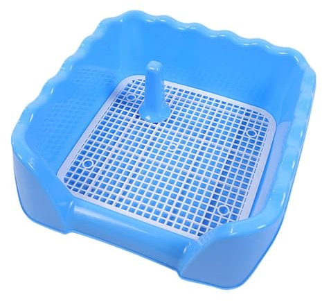 Colcolo Bandeja de Entrenamiento de Malla para Inodoro de Perros, con Pared Protectora en Cada Lado, para Interior, Orinal para Perros de tamaño pequeño, L
