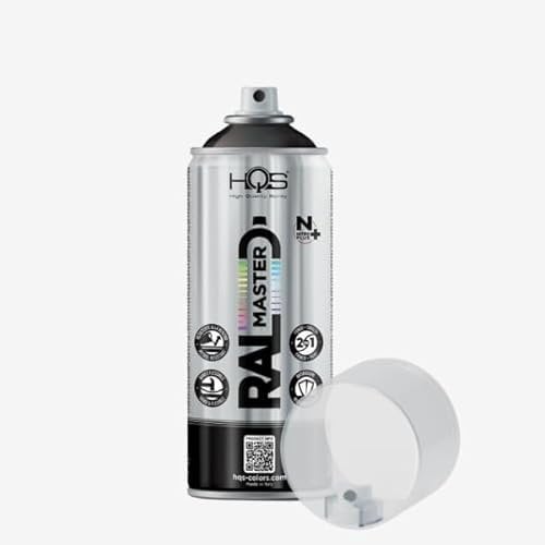 HQS RAL MASTER Bomboletta di Vernice Spray 400ml Nitro Colori Ral (1, Trasparente Lucido)