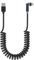 90 Gradi Cavo iPhone Spirale per Apple Carplay con Testina Girevole a 360 Gradi [Certificato MFi] Cavo Apple Carplay con Sincronizzazione Dati, Cavo Lightning Spirale di Corto per iPhone/Pad/Pod