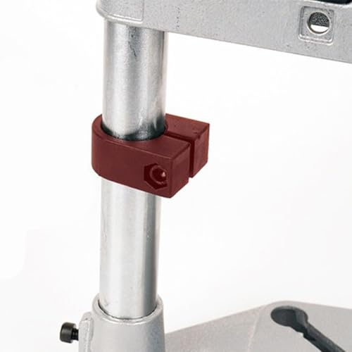 Adjustable Drill Stand for Electric Drills 38-42mm, Aluminum Base Bench Drill Holder with Non-Slip for Ring, Compatible with Hand Drill Conversion for Wood Metal(Single Hole)
