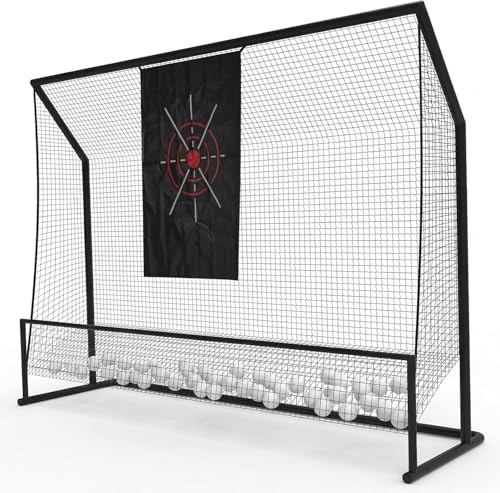 GarveeLife Golf-Übungsnetz 304 x 228 cm Mit Zielen, Abschlag- & Chipping-Netz Für Drinnen/Draußen, Tragbares Trainingsnetz Inkl. Aufhängung