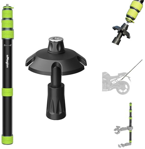 Honbobo Selfie Stick for GoPro/DJI/Insta360/SJCAM/AKAS/YI Motorcycle Camera Bracket Trekking Pole Motorbike Selfie Stick Extension Rod Mount Camera Accessories for DJI Osmo Pocket 4P/Insta360 X6