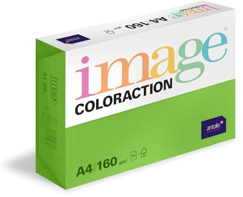 Image Coloraction Java - farbiges Kopierpapier - DIN A4, 210 x 297 mm, 160 g/m² - buntes, holzfreies Druckerpapier für Kopierer - 250 Blatt - Maigrün