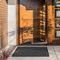 casa pura Tapis d'entrée Anthracite-Noir - Tapis Absorbant Lavable et Anti-poussière - Plusieurs Tailles au Choix - 135x200cm