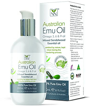 Y Not Natural Emu Öl mit Sandelholz, 1er Pack (1 x 200 ml)