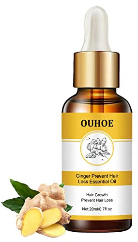 HEYCE Ingwer-Haaröl - Glattes Ingweröl für das Haarwachstu - 20ml Ginger Essence Ginger Hair Nährlösung Ingwer, Angelica Sinensis, Niacinamid für Dickes, weiches Haar