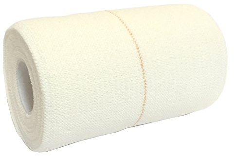 1 ROLL of 10CM X 4.5M QUALICARE PRO EAB Elastic Adhesive Bandage Athletic Sports Rugby Lifting Football Ankle Knee Elbow Wrist Muscle Joint Support Tape STRAPING White