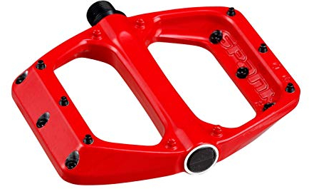 Spank Spoon DC Pedale flach MTB/E-Bike/Cycle Unisex Erwachsene, Rot