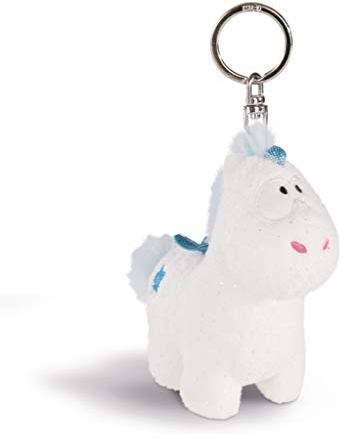NICI Schlüsselanhänger Einhorn-Baby Theolino, 10 cm, Weiß/Blau