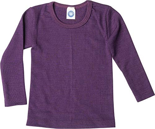 Cosilana, Camiseta Interior de Manga Larga para niños, 70% Lana (KBT), 30% Seda