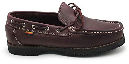 VALDEGAMA - Zapato náutico, de Piel con Cordones y Suela de Goma, Hecho en españa, para: Hombre