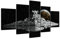 5 Stück Drucke Auf Leinwand Gedruckt Malerei Wohnzimmer Wand Kunst Leinwand Star Imperial Star Destroyer Poster Bild XXL Wohnzimmer Wohnkultur Kreatives Geschenk (Gerahmt)
