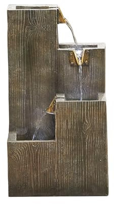 Easy Fountain Coastal Sleepers inc LED. Water Feature Fountain, Resin, Natural, One Size