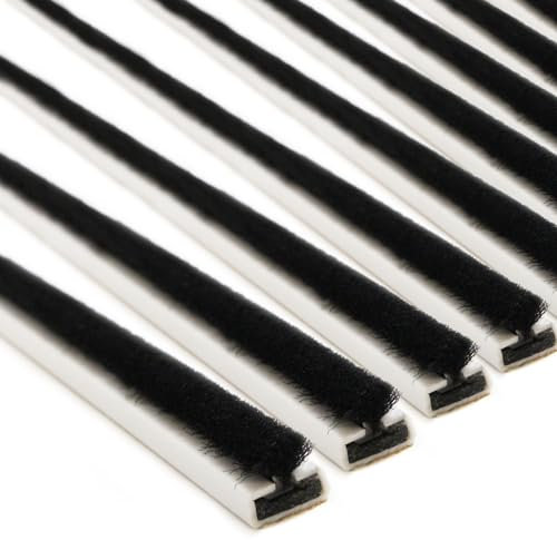 EAI Fire & Smoke Seal Intumescent Door Strips - 5 Pack, 105cm x 1cm x 0.4cm | Adhesive Metre-Long Safety Strips to Prevent Spread of Smoke & Fire | White