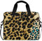 Tiger Print Zebra Skin Leopard Texture Animal Skin Background Laptop Messenger Bag Tablet Briefcase, Case Sleeve Suitable for 14 inches to 16 inches with Adjustable Shoulder Strap
