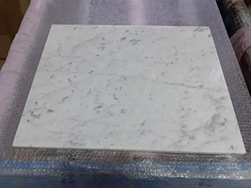 Plateau en marbre blanc de Carrara 50x50,planche à découper, planche à légumes et chocolat