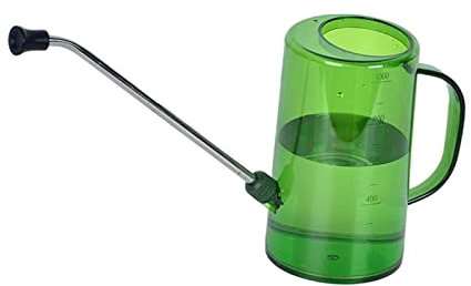 perfk Regadera de Largo de 1 l, regadera pequeña para jardín de Interior, Flores para el hogar, Verde
