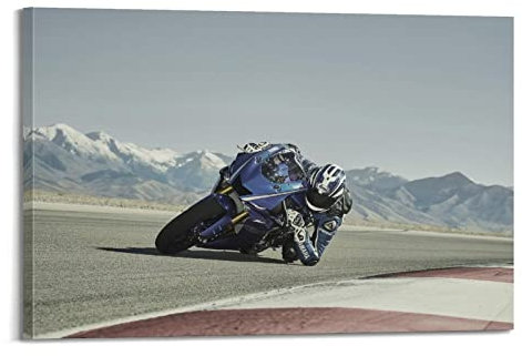 Motorrad-Poster für YZF-R6 Poster, dekoratives Gemälde, Leinwand, Wandposter und Kunstbild, modernes Familien-Schlafzimmer, Dekor-Poster, 30 x 45 cm