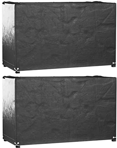 ZEYUAN Gartenmöbel-Abdeckungen 2 STK. 8 Ösen 170x94x70 cm Rechteckig Schutzhülle Gartenmöbel, Abdeckplane Gartenmöbel, Regenschutz Für Gartenmöbel