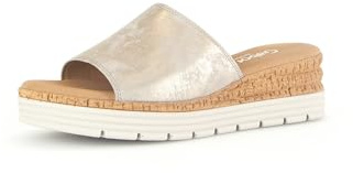 Gabor Damen Pantoletten, Frauen Slipper,Moderate Mehrweite (G),sommerclogs,Sandalen,Freizeitschuhe,Schlupfschuhe,Slides,Muschel,40.5 EU / 7 UK