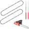 2 Pack 16 Inch Chainsaw Chain for 16 Inch (40cm) Bar 59 Drive Links, 3/8 Lp Pitch,Low-Kickback Chain Fits All Brands Chainsaw【2 Pack Free Chain Sharpener File Inclded】