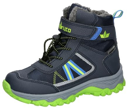Lico Lieto VS Winterstiefel, Marine/Blau/Lemon, 35 EU