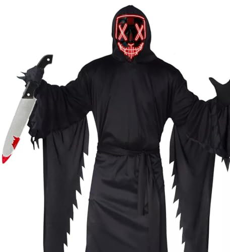 Hatstar Coltello da sangue | arma per costume di Halloween | Zombie Purge Prank Horror Dolch sanguinoso | Accessorio per carnevale e carnevale | per bambini, donne e uomini