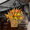 Marooma Artificial Hanging Flower Basket, Autumn Outdoor Porch Decoration, Door Baskets for Flowers Front Door,Home Patio Balcony Decor,Fake Flowers Faux Hanging Plants,Bad Weather Resistant