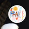HappyLife Einfach Magnetisch, hochwertig verarbeiteter Magnet, EIN echter Hingucker, optimale Haftkraft und EIN schmales Design (Peace)
