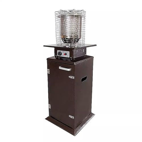 Heizstrahler Terrasse mit Rädern, 10KW Hohe Leistung Terassenheizstrahler Außen, Erhältlich Zum Erhitzen, Braten und Grillen Abdeckungsbereich 30-60㎡