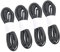 FIXOSHEE 4Rolls Elastic Rubber Bands for Traveler Notebooks Black Connecting Ropes with Metal Buckle for DIY Hand Account Accessories and Journals