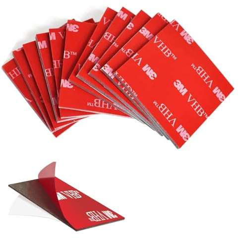 MVOLEGDE Doppelseitiges Klebeband Extra Stark, 20 Klebepads 30 x 30 mm | Quadratisch Extra Starke Klebepads,Selbstklebende Schaumstoff-Montagepads für glatte Oberflächen,Autos,Häusern und Büros