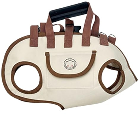 Zaino Porta Animali Per Cani/Gatti - Regolabile 4-18kg, Borsa A Spalla/Mano Con Rete Traspirante, Accessorio Trekking/Campeggio/Trasporto Pet