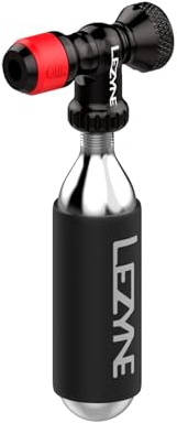 LEZYNE CLIK Drive CO2-Inflator mit 20 g Kartusche, leicht und langlebig, CNC-gefrästes Aluminium-Clip-Ventil, kompatibel mit Fahrrad-Reifenpumpe, höhere Durchflussverbindung