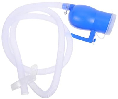 TOYANDONA Male Urinal Bottle Portable with Lid, Plastic Pee Jug, 1.6M Tube Bedside Urinal for Men, Emergency and Travel Collection Container
