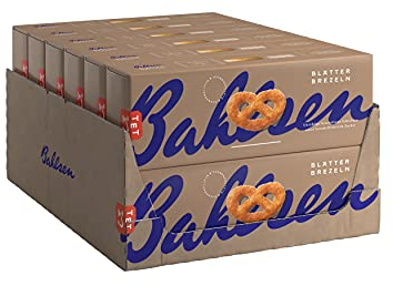 Bahlsen Blätterbrezeln - 12er Pack - karamellisiertes Blättergebäck in Brezelform (12 x 100g)