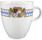 Seltmann Weiden 001.479933 Compact Bayern Becher 0,40 L, Porzellan, Blau/Weiß/Gelb/Rot
