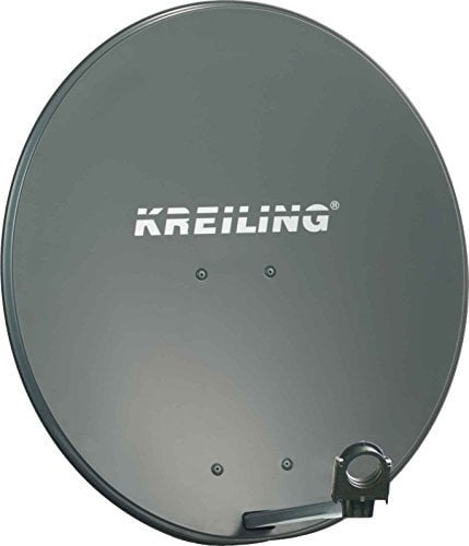 Kreiling KR AE 80 STYLE/Aluminium White Satellite – Satellite Dishes/Aerials (39.2 dBi Antenna, Aluminium, white, 80 cm)