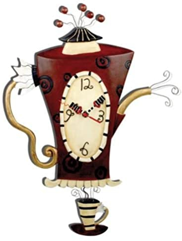 Allen Designs C652 Orologio Teiera Bollente Resina, Design di Michelle Allen, 42 cm