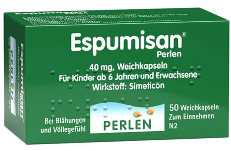 Espumisan Perlen Weichkapseln bei Blähungen und Völlegefühl, 50 St. Kapseln