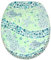 Sanilo Soft Close Toilet Seat, Stable Hinges, Easy to Mount, Wooden Toilet Seat Mosaic World Green